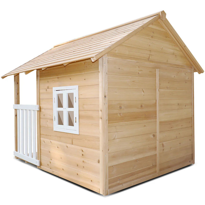 Archie Wooden Cubby House partially assembled