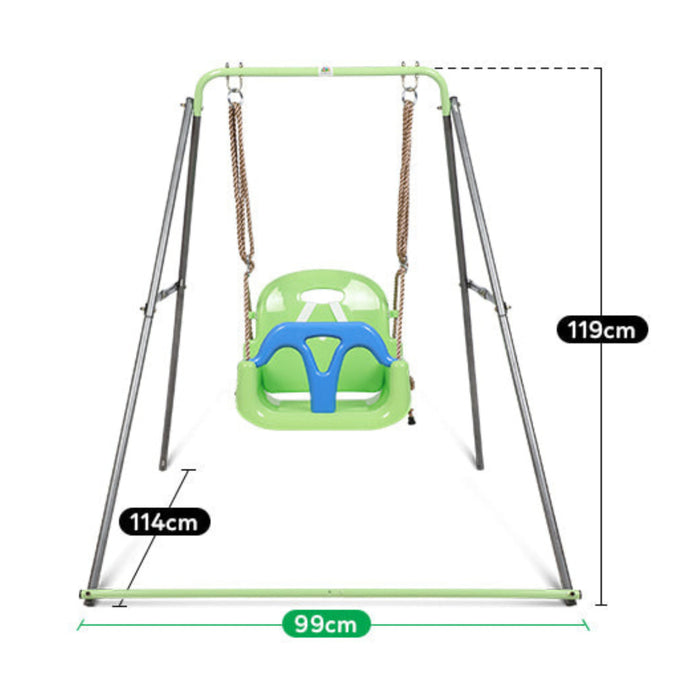 Lifespan Kids Bobcat Foldable Metal Swing frame with Haven 3 Stage Swing Seat