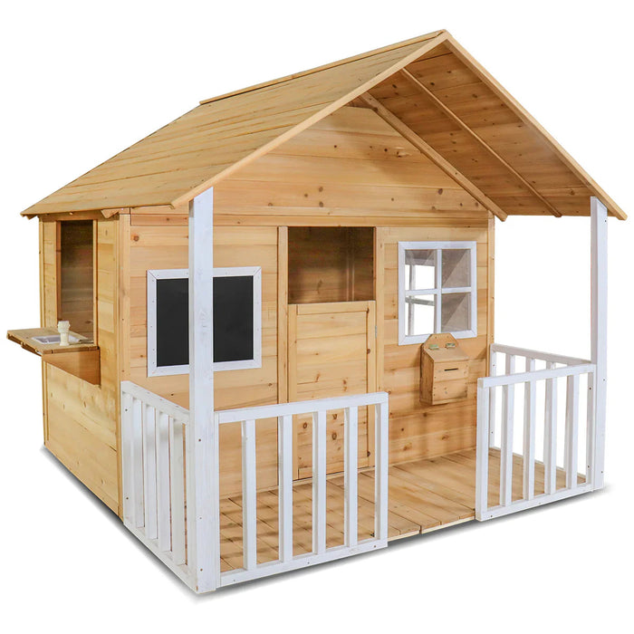 Lifespan Kids Camira Wooden Spacious Cubby House with Front Porch - High End Cubby Houses