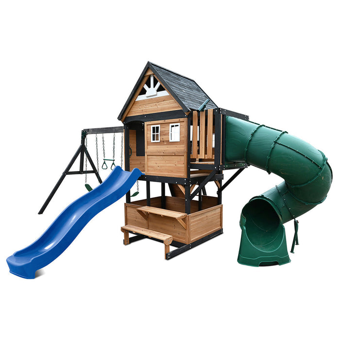 Lifespan Kids Claremont Swing Set & Playground with 2.2m Slide