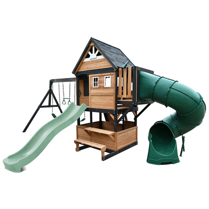 Lifespan Kids Claremont Swing Set & Playground with 2.2m Slide