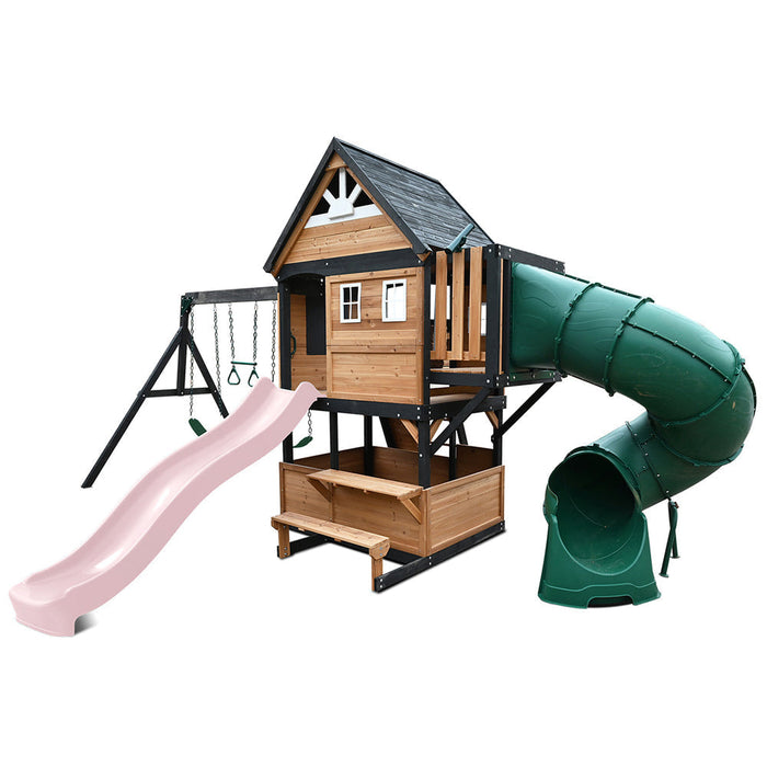 Lifespan Kids Claremont Swing Set & Playground with 2.2m Slide