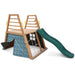 Lifespan Kids Cooper Hideaway with Rock/Net Wall and Slide - Outdoor Play Equipment