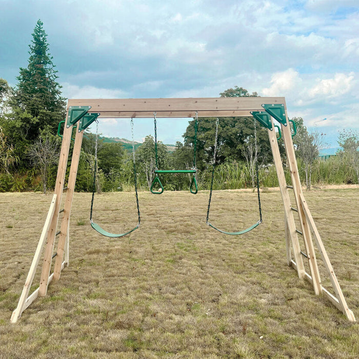 Lifespan Kids Daintree 2-in-1 Outdoor Monkey Bars & Swing Set - Mid Swing Sets