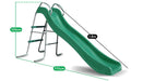 Lifespan Kids Hurley 2 Kids Metal Swing Set with a 1.8m Long Standalone Slippery Green Slide and Basketball Hoop - Nest Swing