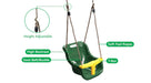 Lifespan Kids Infant Swing Seat with Rope Extensions (Green/Red) - Swing Sets