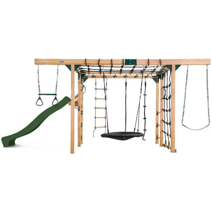 Jungle Gym Orangutan monkey bars rock climbing wall and knotted rope