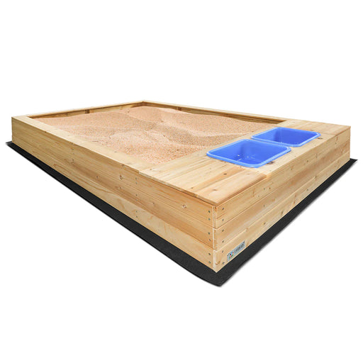 Lifespan Kids Mighty Rectangular Kids Sandpit with Wooden Cover - Sandpits