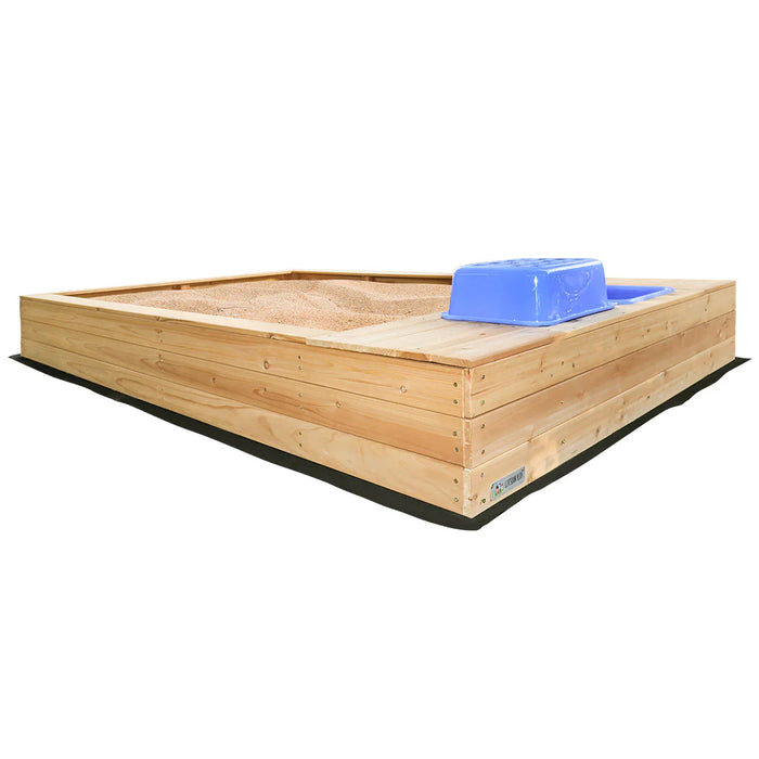 Lifespan Kids Mighty Rectangular Kids Sandpit with Wooden Cover - Sandpits