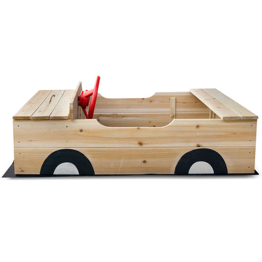 Lifespan Kids Outback Car-Themed Wooden Sandpit - Sandpits