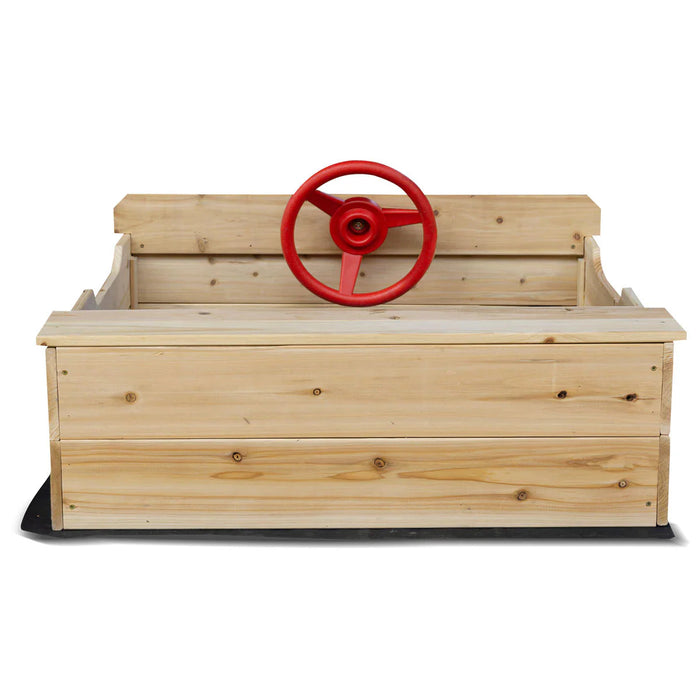 Lifespan Kids Outback Car-Themed Wooden Sandpit - Sandpits