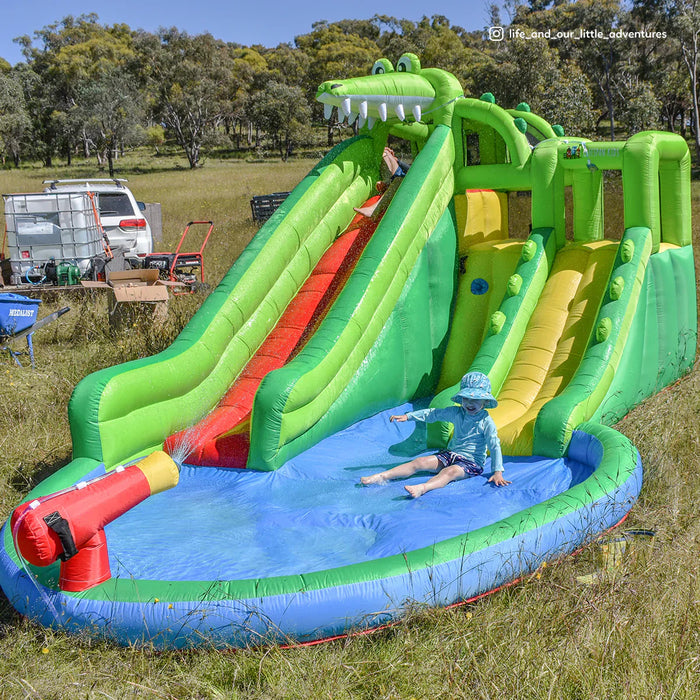Lifespan Kids Outdoor Crocadoo Slide & Splash Inflatables