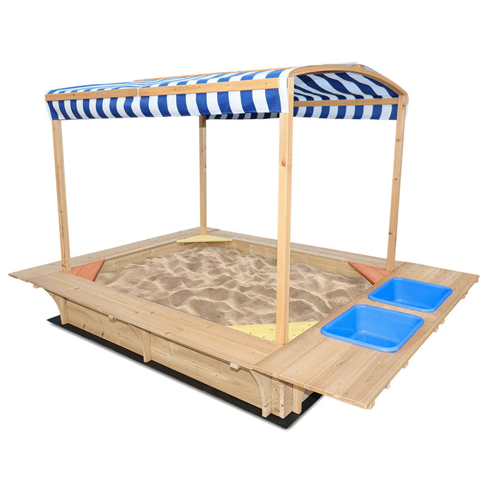 Lifespan Kids Playfort Blue Canopy Sandpit - Sandpits