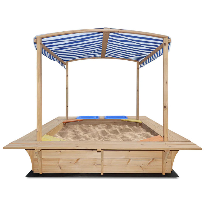 Lifespan Kids Playfort Blue Canopy Sandpit - Sandpits