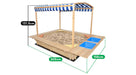 Lifespan Kids Playfort Blue Canopy Sandpit - Sandpits