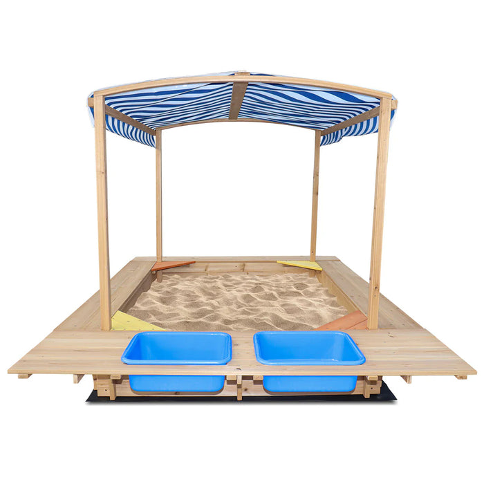 Lifespan Kids Playfort Blue Canopy Sandpit - Sandpits