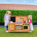 Close up of the Lifespan Kids Roma mud kitchen