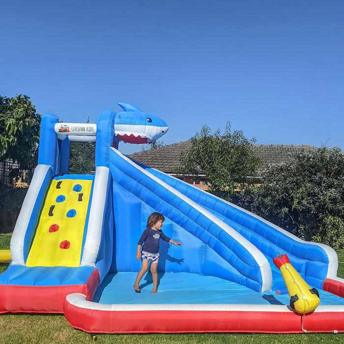 Lifespan Kids Sharky Slide And Splash Inflatable