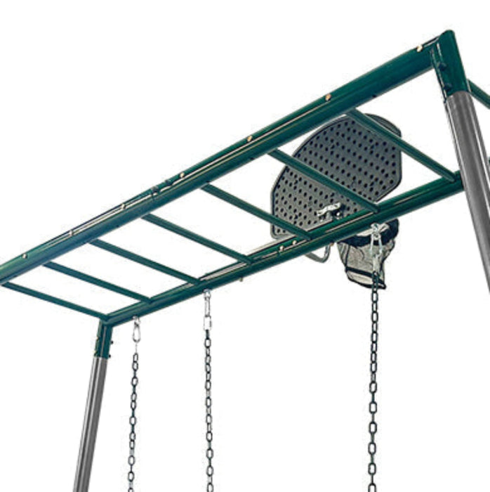 Lifespan Kids Stanley Commerical Steel Monkey Bars with Anchor Kit and Basketball Ring