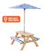 Lifespan Kids Sunset Wooden Picnic Table with Foldable Umbrella - Baby & Kids > Kid’s Furniture