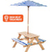 Lifespan Kids Sunset Wooden Picnic Table with Foldable Umbrella - Baby & Kids > Kid’s Furniture