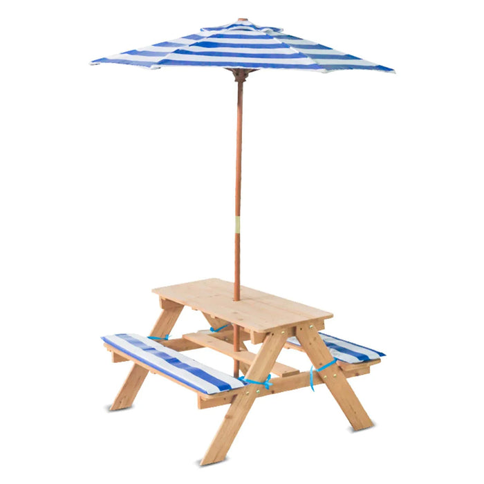 Lifespan Kids Sunset Wooden Picnic Table with Foldable Umbrella - Baby & Kids > Kid’s Furniture