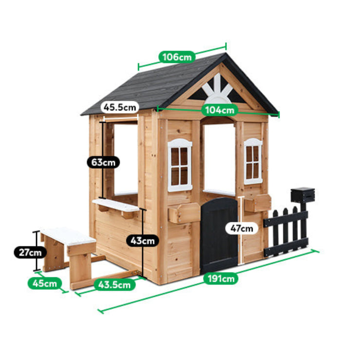 Lifespan Kids Teddy Cubby House in Natural Timber (V3)