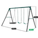 image of the titan swing set with measurements