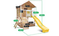 Lifespan Kids Warrigal Kids Elevated Cubby House with Slide - High End Cubby Houses