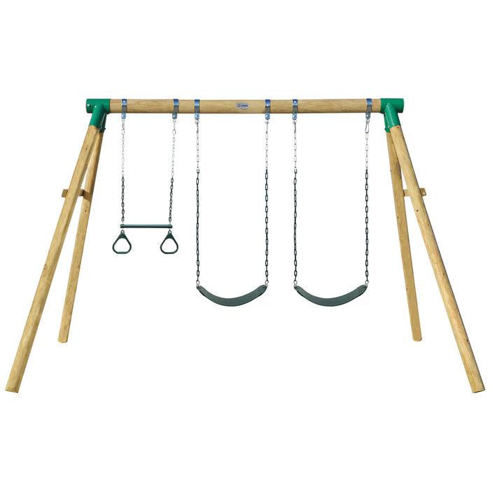 Lifespan Kids Wesley Double Swing Set with Trapeze - Swing Sets