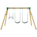 Lifespan Kids Wesley Double Swing Set with Trapeze - Swing Sets