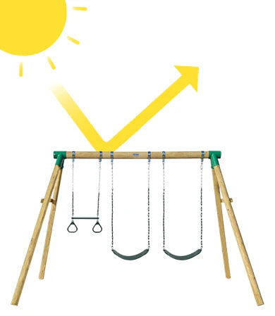 Lifespan Kids Wesley Double Swing Set with Trapeze - Swing Sets