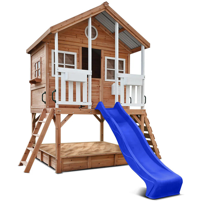 Winchester Cubby House with 2.2m Slide and Metal Roof