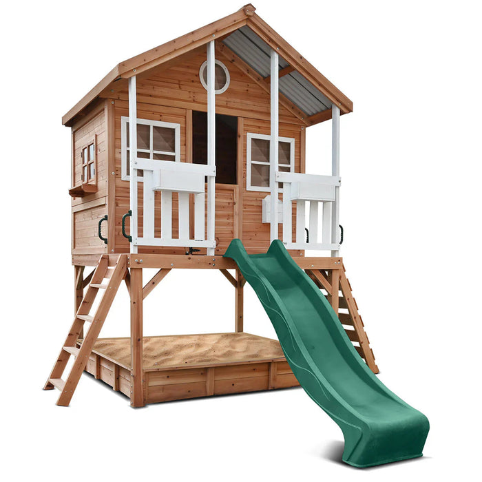 Winchester Cubby House with 2.2m Slide and Metal Roof