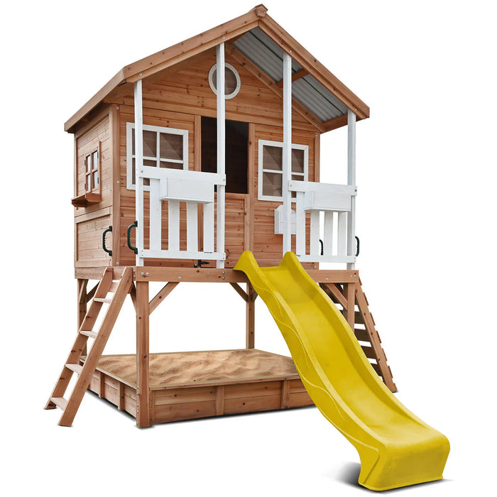 Winchester Cubby House 1.2m elevated platform and 2.2m wavy slide
