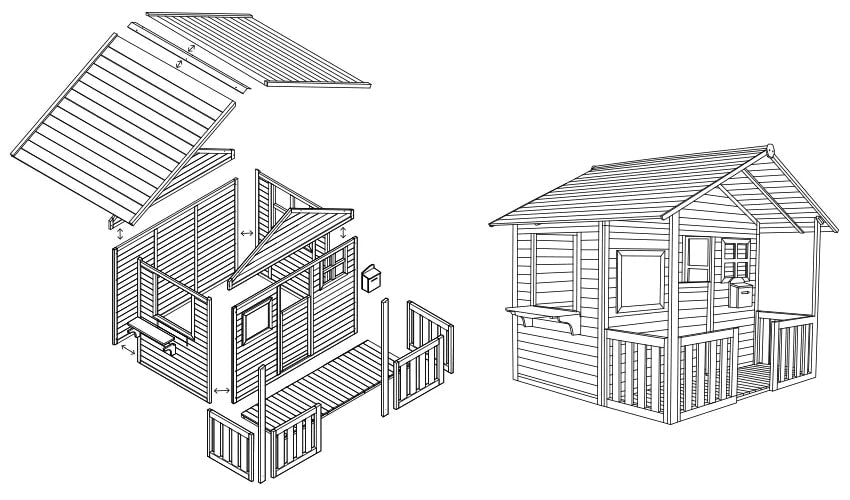 Lifespan Kids Winchester Wooden Cubby House