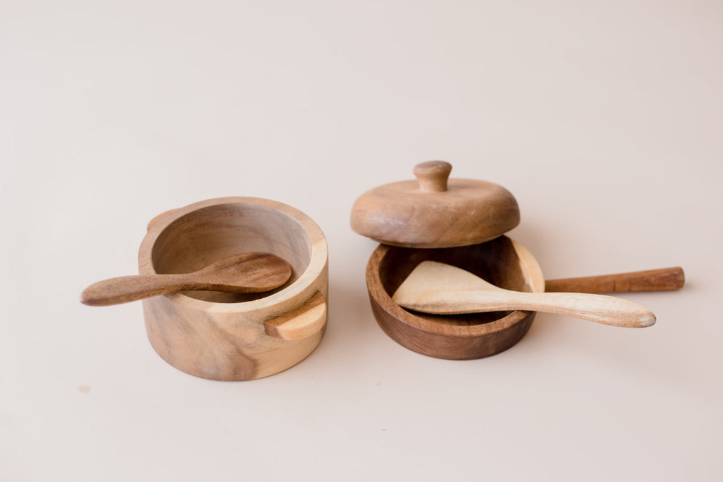 Mahogany Pot and Pan Cookware Play Set