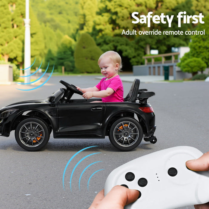Mercedes-Benz AMG GTR Kids Electric Ride On with Remote Control in Black