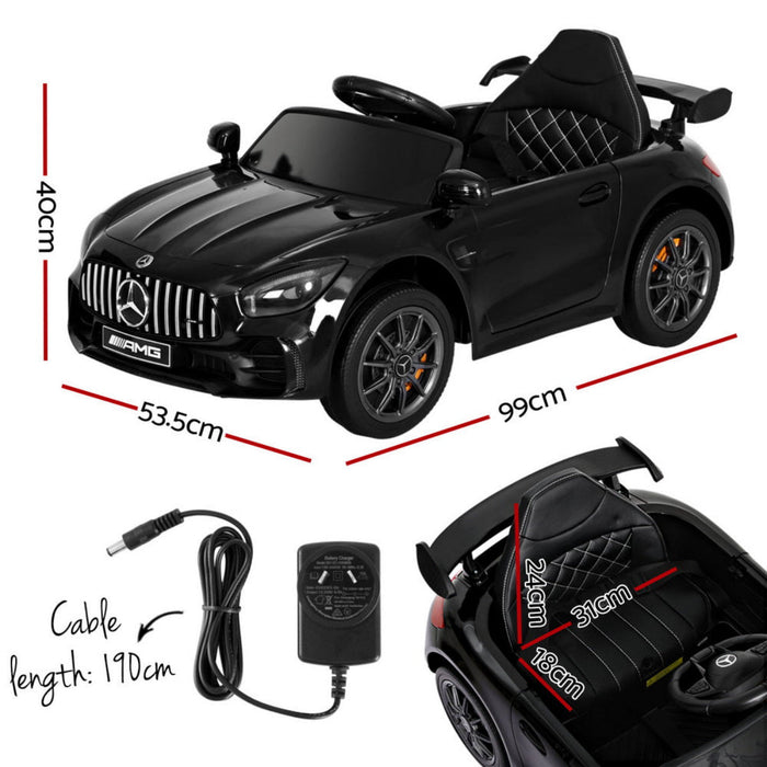 Mercedes-Benz AMG GTR Kids Electric Ride On with Remote Control in Black