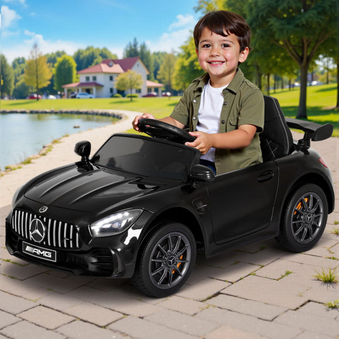 Mercedes-Benz AMG GTR Kids Electric Ride On with Remote Control in Black