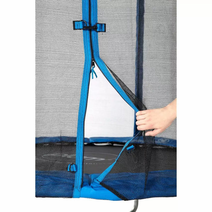 Plum 4ft Junior Trampoline enclosure zip close-up