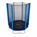 4.5ft plum junior trampoline in blue with a white background