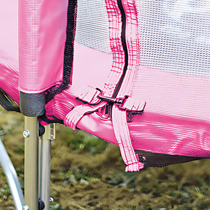 4.5 trampoline with a close up of the zip