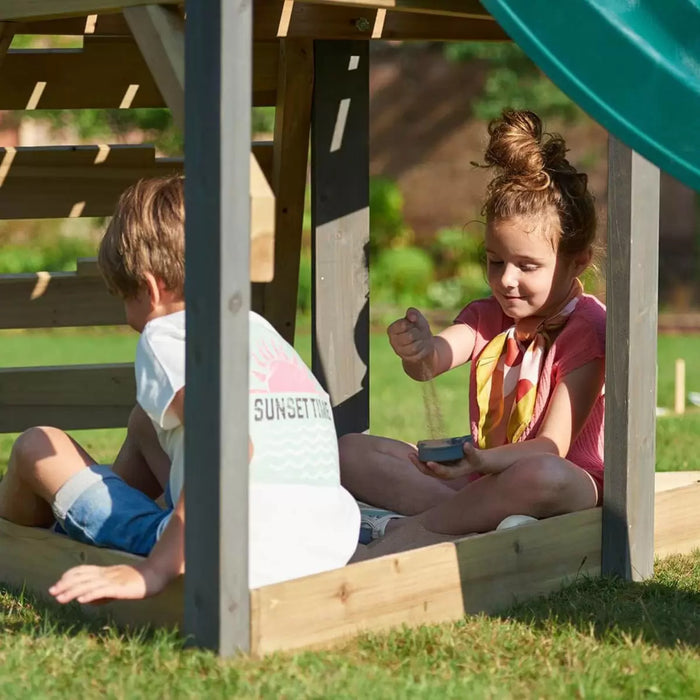 Plum Barbary Swing and Slide with Sandpit - Swing Sets