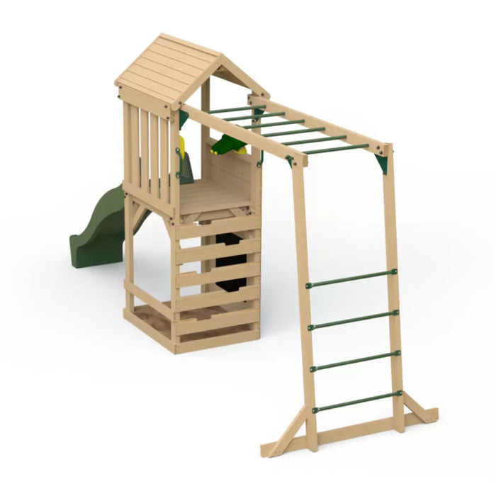 Plum Lookout Kids Tower with Monkey Bars - Outdoor Play Equipment