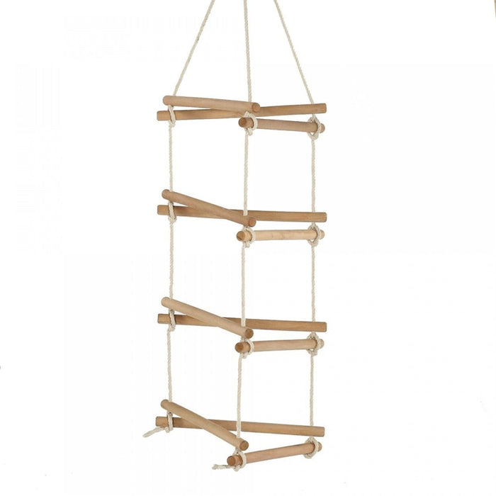 Full/actual image of 3 Side Rope Ladder With Hangar with white background