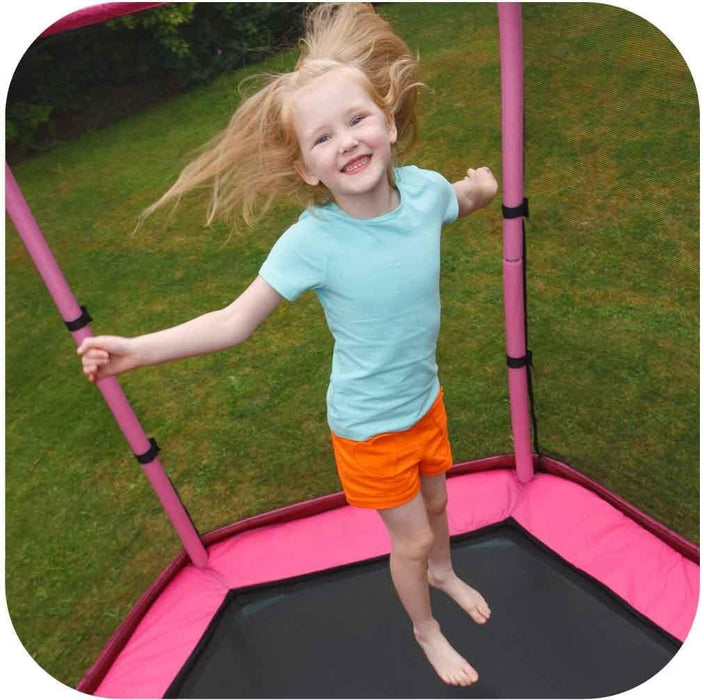 7ft Junior Pink Trampoline