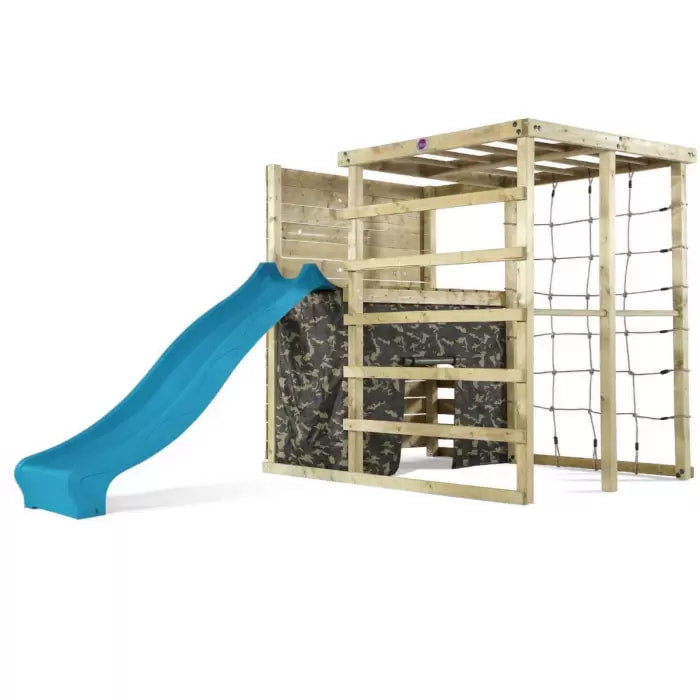 Plum® Play Climbing Cube Slide Play Centre, Climbing Net and Fort