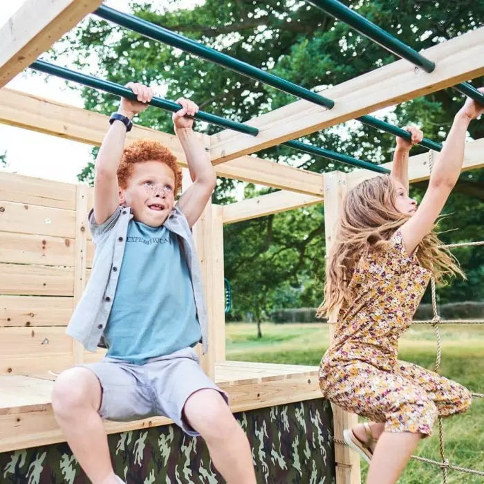 Plum® Play Climbing Cube Slide Play Centre, Climbing Net and Fort