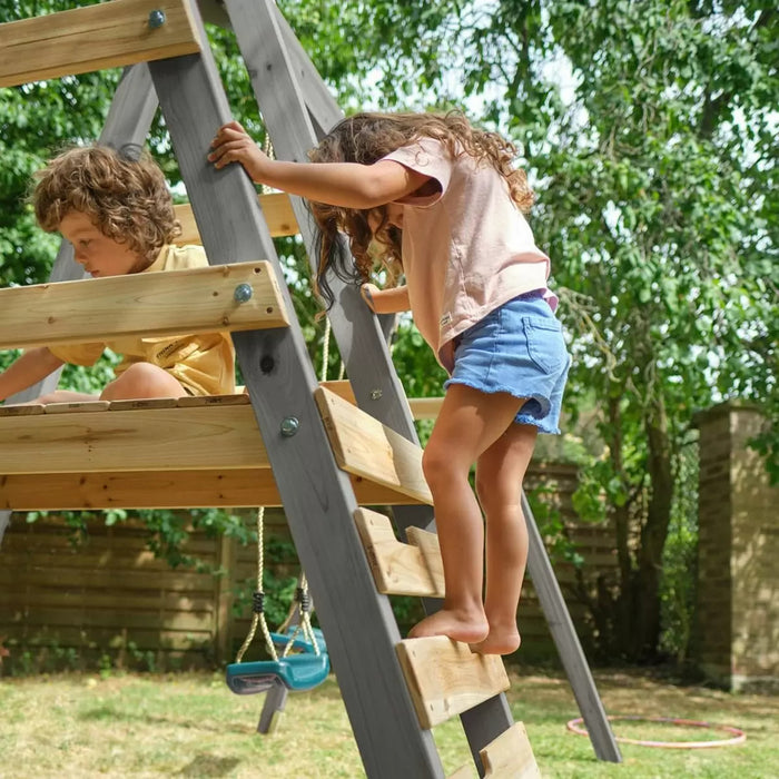 Plum Tamarin Wooden Swing Set in Teal - Swing Sets